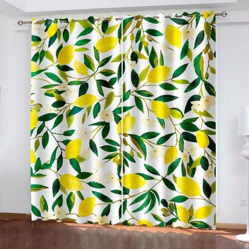 Plant Forest Cluster Garden Realistic Scenery 3D Pattern Printing Living Room Shade Custom Curtain Suit Bedroom Hook Decoration