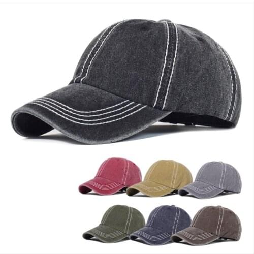 Adjustable Solid Color Outdoor Men Baseball Cap Shading Sun Protection Women Summer Vintage Dad Hat Visor Hat