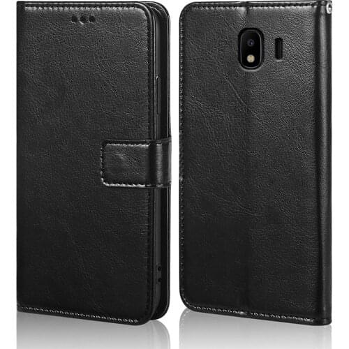 Luxury Leather Flip Case For Samsung Galaxy J2 J3 J4 J5 J6 J7 J8 2018 2017 Core Plus Case Wallet Card Stand TPU silicone Cover