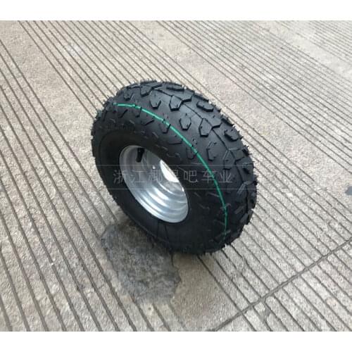 Kart Bull ATV 145/70-6 off-Road Vacuum Tire 6-Inch Tire with Wheel Hub