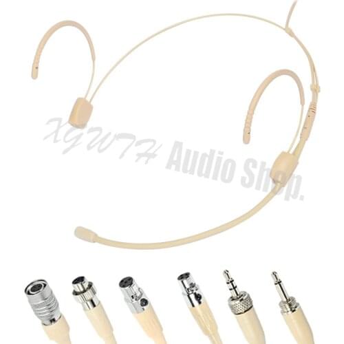 Omnidirectional Headset Microphone for Shure AKG Audio Technica Sennheise MiPro Wireless BeltPack Transmitter System