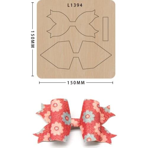 Diy Craft Bow Cutting Dies Wooden Scrapbooking Knife Mold Non-woven Cutting Suitable For Common Big Shot And Sizzix Machines