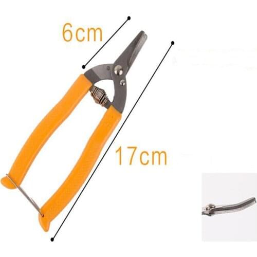 High quality orange scissors Curved mouth small fruit tree pruning shear fruit scissors for gardening fruit experts
