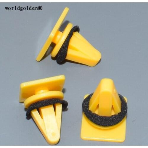 Worldgolden 100pcs plastic clip Side Sill Cover Trim Panel Retaining Clip for Hyundai KIA 87756-4A000