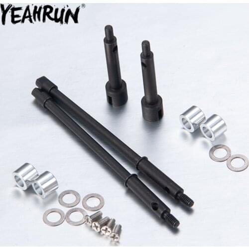 YEAHRUN Widen Wheel Axle CVD Joint Drive Shaft for 1/24 Axial SCX24 AXI90081 RC Crawler Car Upgrade Parts