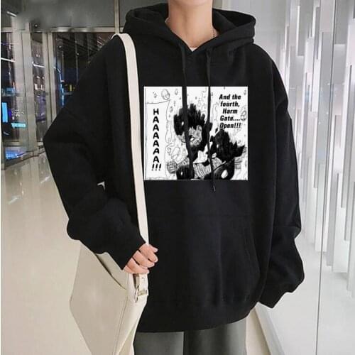 Rock Lee Hot Anime Naturo Manga Print Women Winter Hoodies Sweatshirt Streetwear Oversized Casual Pullover Female Winter Hoodies