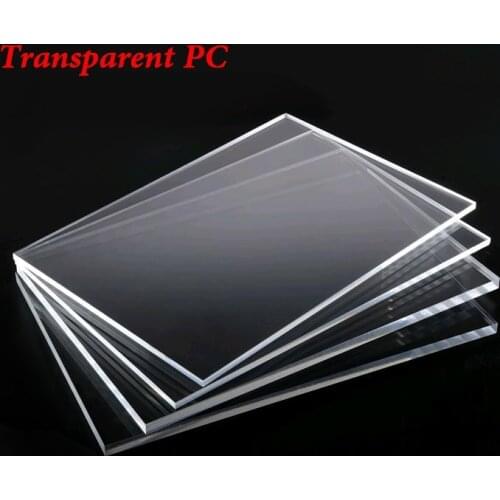 1.5/2/3/4/5MM*200*250mm Clear PC Polycarbonate Sheet Plate Board Protective Plastic Cover Welding Mask DIY material