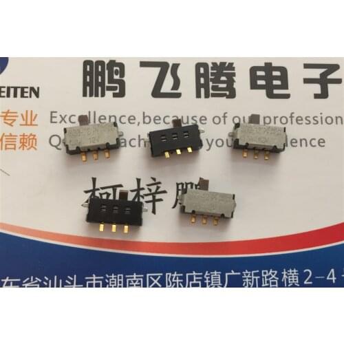 1PCS Japan NKK SS3-12 SS3-12SAH4 micro-small toggle switch 3 feet 2 gear SMD side dial slide switch 0.1A12V