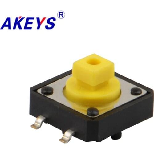 10PCS TS-G006 12*12*7.3 Momentary tact switch 4 pin SMD/SMT type vertical with column