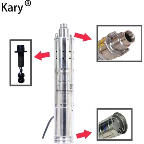 DC 12v solar water pump for deep well and farm water supply lift 30m 2000L per hour flow rate
