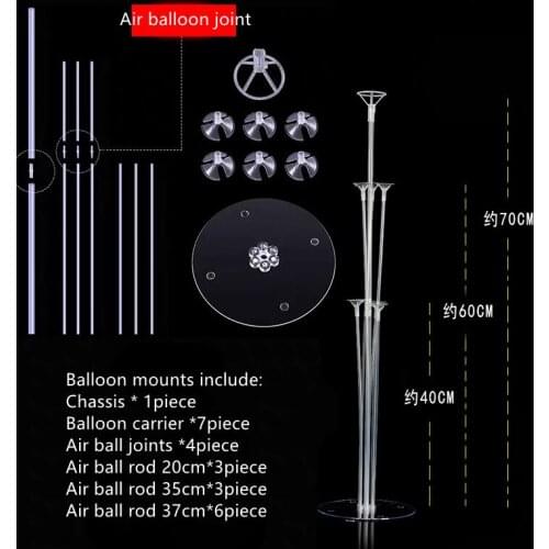 5Set Tubes Balloon Stand Holder Column Confetti Balloons Happy Birthday Ballon Kids Baby Shower Wedding Party Decoration