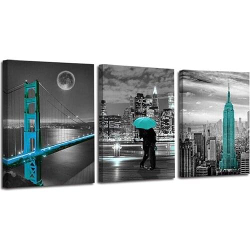 Golden Gate Bridge New York Diamond Mosaic Full Square 5d Diy Diamond Embroidery round Drill 5 Pieces/set Diamond Painting,N1150