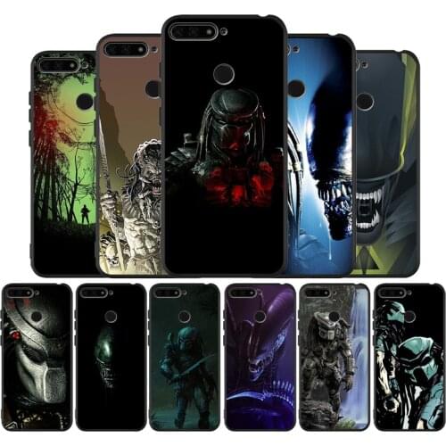 Alien Predator black Silicone Phone Case For Huawei honor 30 20 Pro 8 8X 9 10 20 Lite Mate 10 20 30 Lite Pro cover