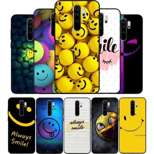 Always Smile black Silicone Phone Case For Redmi note 9 8 7 Pro S 8T 7A Cover