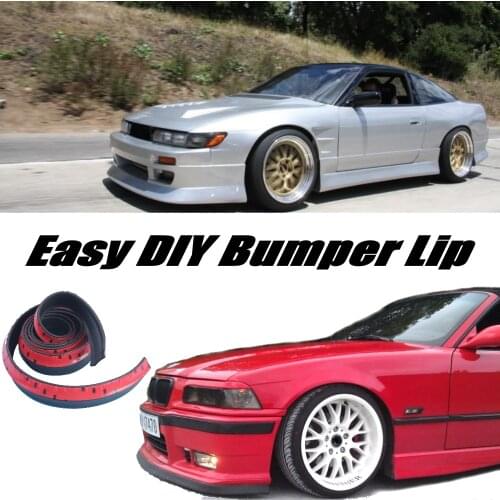 Bumper Lip Deflector Lips For Nissan Silvia S13 S14 S15 200SX 240SX Front Spoiler Skirt For Tuning / Body Kit Strip