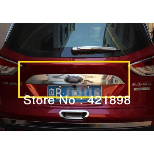 For Ford Escape Kuga 2013 2014 2015 2016 ABS Chrome Rear Door Trunk Lid Cover Trim Exterior Molding Stickers