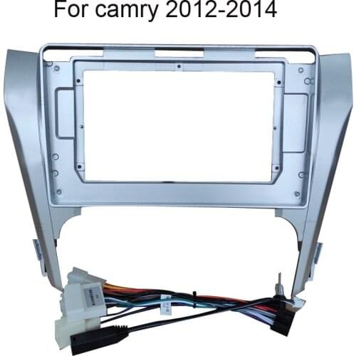 For Toyota Camry 2012 2013 2014 Car Fascia Navigation Frame Dash Kit For 10.1" Universal Android Multimedia Player