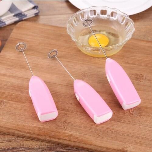 Electric Egg Beater Milk Drink Coffee Whisk Mixer Frother Foamer Mini Handle Stirrer Practical Kitchen Egg Holder Cooking Tool