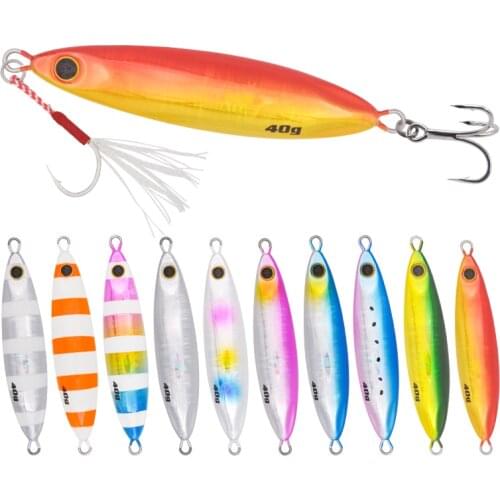 FUNADAIKO 5pcs/lot micro jig lead jig metal jig fishing lure slow jig jigging lure fishing jig lure 15g 20g