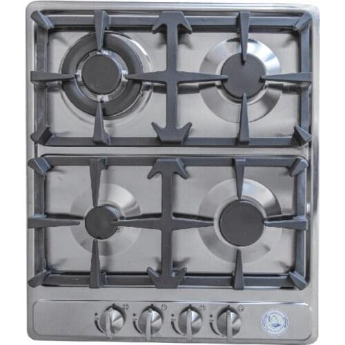 4 Burner Gas Stove Cooker 2.5KW+2.3KW+2.0KW+1.8KW 580*500*80mm Stainless Steel GR-1004 Boat Caravan RV