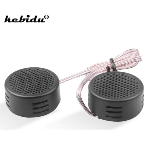 Kebidu 2pcs 500W Loud Speaker High Efficiency Car Mini Dome Tweeter Loudspeaker Super Power Audio Auto Sound for Car