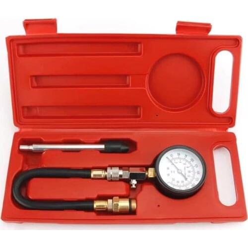 Компрессионный манометр для автомобильных мотоциклов, бензиновых двигателей, тестер давления цилиндра