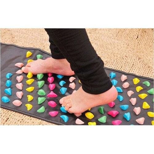 Medialbranch Colorful Plastic Foot Massager Pad Acupuncture Cobblestone Yoga Mat Massage Cushion Padding Elderly Fitness 3 Sizes