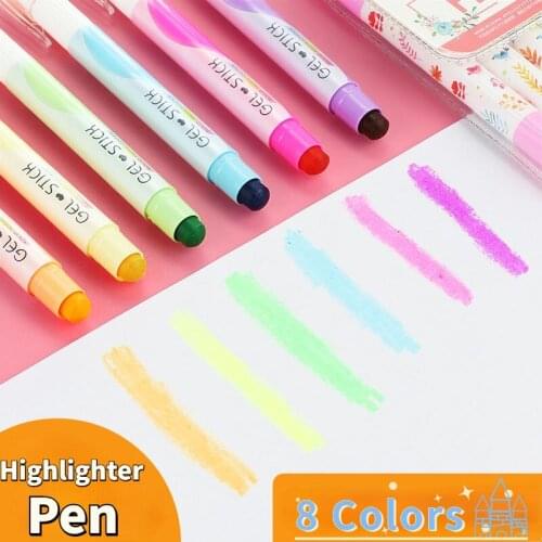 Lovely creative stationery solid fluorescent strokes focus on fluorescent markers color pen students candy color small fresh