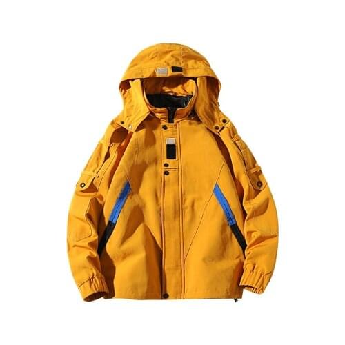 Mens Anorak Bomber Jacket Casual Men Outwear Windbreaker Army Tactics Coats Man Fashion Hip Hop Streewear Hooded Jackets
