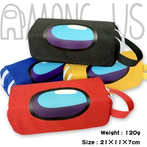 Functionary Game Among Us Pencil Case Kids Boys Cartoon Pen Bag Students Pencil Box Stationery Storage Bag Girls Cosmetic Case
