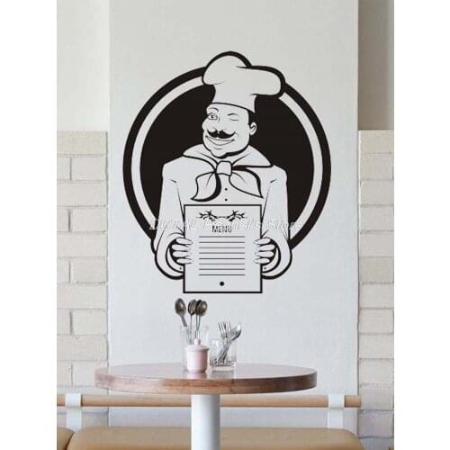 Restaurant Decor Chef Recommended Vinyl Wall Decal Kitchen Dining Room Sticker Bar Drink Art Sticker