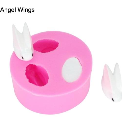 Silicone mold 3D Fondant Cake Decoration Tools Easter Rabbit shaped for Kitchen Gadget Chocolate Making Reverse forming DY-0006