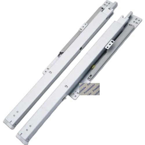 Bottom Mounted Jewelry Bread Display Glass Acrylic Cabinet Stands Showcase Pull-out Slide Runner Soft Close 3-Fold