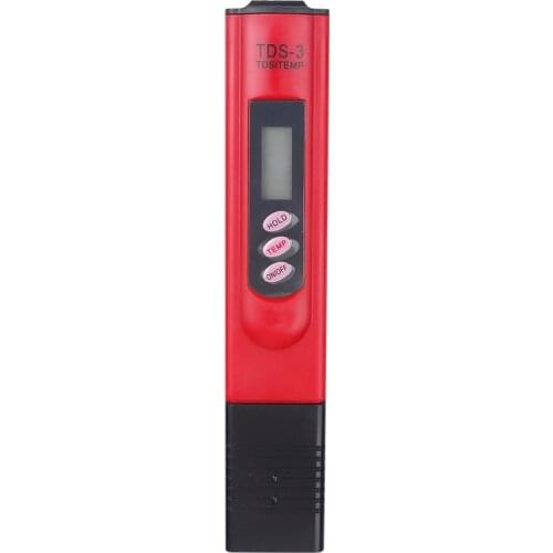 TDS Meter Tester Thermometer Pen Water Purity PPM Filter Hydroponic for Aquarium Pool Quality Testing Tool