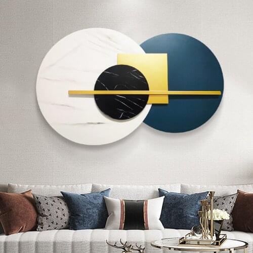 Restaurant Three-dimensional Wrought Iron Wall Decoration Hotel Sofa Background Wall Wall Hanging