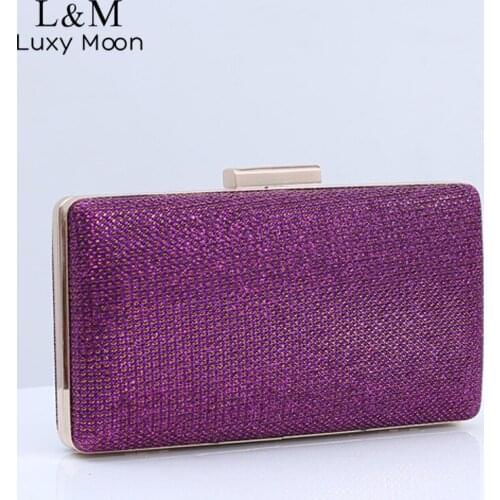 Sequin Evening Clutch Bag For Women Mini Bridal Wedding Purses And Handbag Banquet Gold Fashion Chain Shoulder Bag Femme X632H