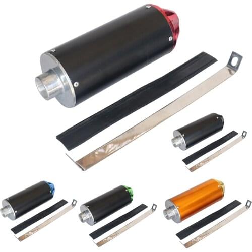 28mm Motorcycle Racing Escape Moto Muffler Exhaust Pipe Tip Clamp for PIT Quad Bike Dirt ATV kayo BSE Scooter ATV Dirt Bike