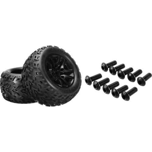 2 Set RC Car Part: 1 Set Bigfoot Wheel Tire Tyre EB1002 & 1 Set SW005 PM3X8mm Screw