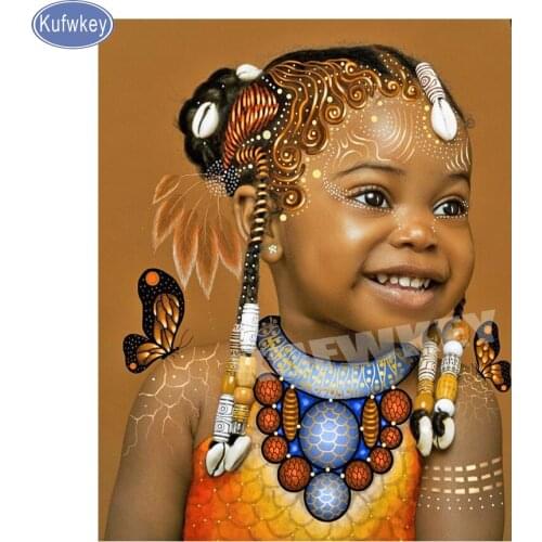 5D diy Diamond embroidery mosaic diamond picture cross stitch full square diamond painting Africa girl/Butterfly,gift decor home