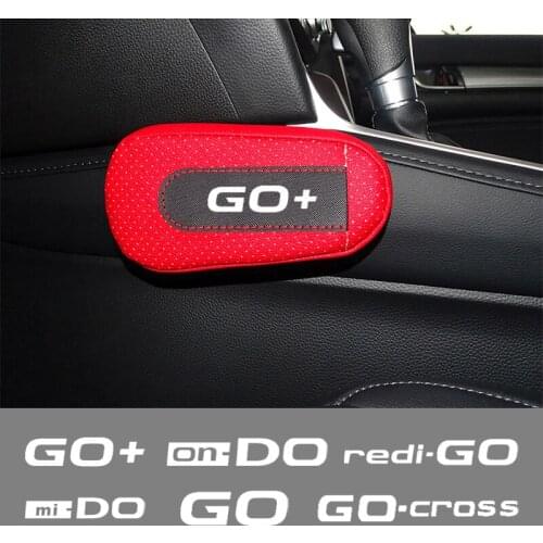 Car soft leather leg pads knee pads seat support elbow support For Datsun GO I GO+ I mi-DO on-DO rediGO Go-Cross car accessories