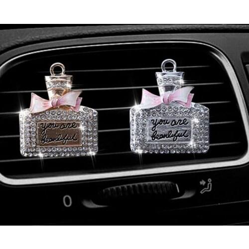 Car Air Freshener Holder Creative Perfume Bottle Perfume Clip Automotive Interior Trim for Air Environment Fresher L41A