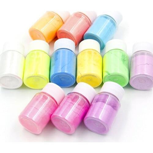 10g Shiny Mica Powder for Lip Gloss DIY Lipgloss Base Mineral Pigment Powder Glossy Cosmetic Eyeshadow Powder Raw Material