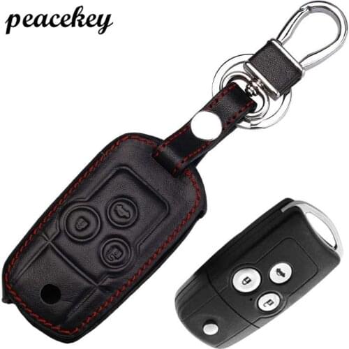Peacekey Leather Key Holder For Honda Accord City Civic Crv Element Fit Hrv Odyssey Crider Jed Spirior Key Chain For Honda Case