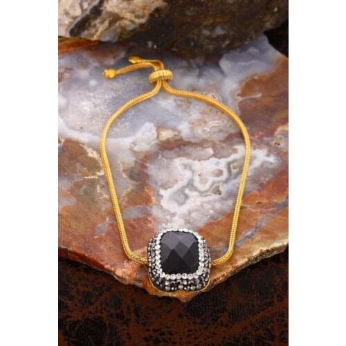 DR Stone Natural Stone Women Onyx Bracelet 20 AR271 123160901