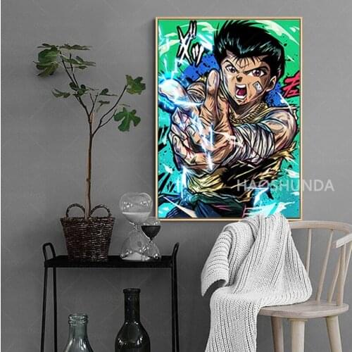 Yu Yu Hakusho Yusuke Urameshi Canvas Wall Art Poster Home Decor Painting Bedroom Study Living Room Decoration Prints Pictures