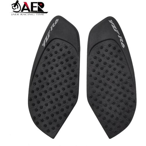JAER Moto bike Rubber Modified Fuel Tank Pad Protector Sticker Decal For Yamaha YZF R6 2008 2009 2010 2011 2012 2013 2014