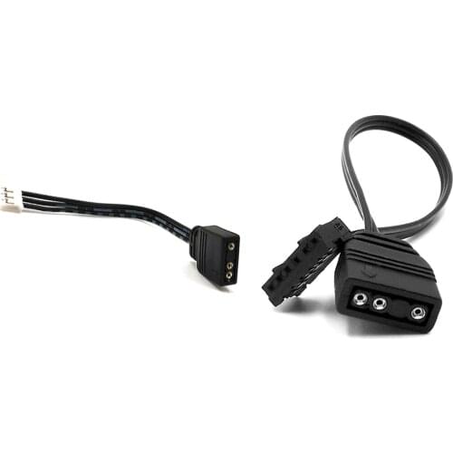 Small 4Pin/6Pin to 5V ARGB 3Pin Fan Controller Adapter Cable for Coolmoon