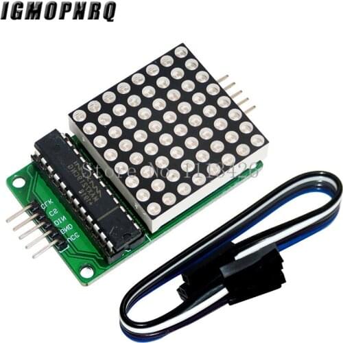 10PCS MAX7219 8*8 dot matrix module microcontroller module display module MCU LED Display Control Module For Arduino 5V Red