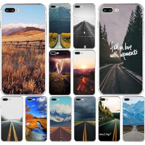 170H Bumper Road Landscape Soft TPU Silicone Cover Case For Apple iPhone 6 6s 7 8 plus Case