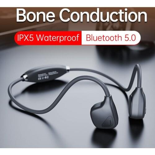 Bone Conduction Headphones Bluetooth Wireless Waterproof Comfortable IPX5 Headset Stereo Hands-free with microphone For Running